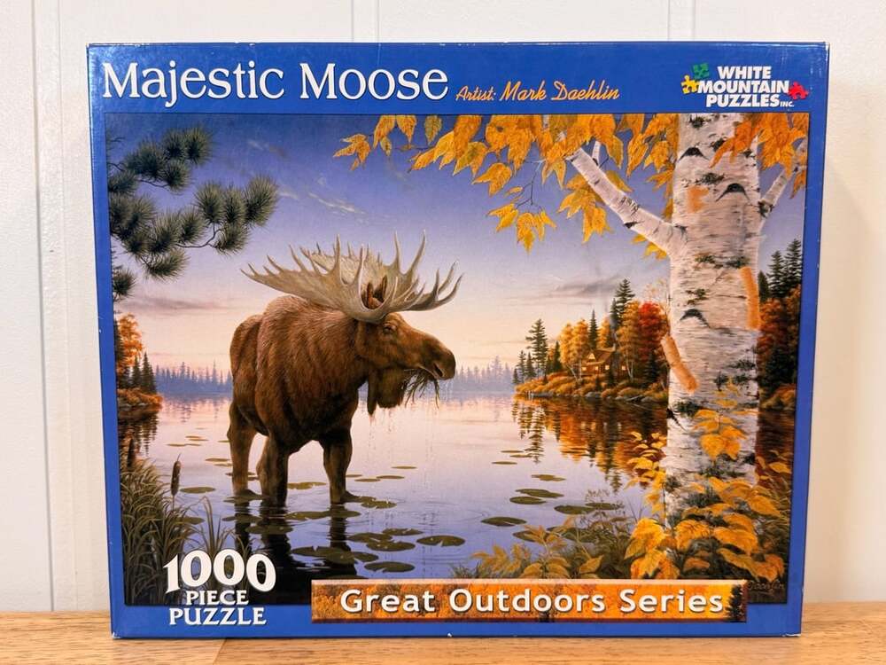 White Mountain Puzzles Majestic Moose 1000 Piece Puzzle